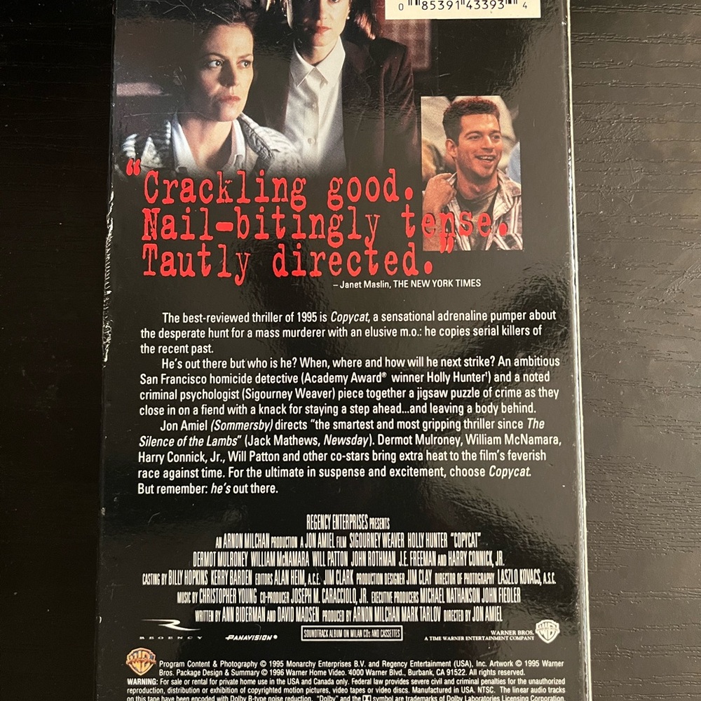Copycat Movie vhs - Picture 2 of 2